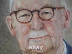 Orth Vintage Antique Painting Portrait Estate Heirloom Old Man Famous Signed