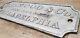 Philadelphia Pa Cast Iron Advertising Sign Plaque Antique 1800s Old Er Americana
