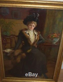 Painting. Antique painting. Old painting. John Lavery. Oil on canvas. Irish art. Art