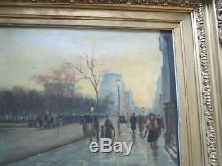 Paul Cornoyer Painting Rare Madison Square 1890 Antique Americana Masterful Old