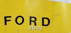 Pennant Banner Flag advertising sign FORD antique vtg old paint car memorabilia