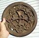 Primitive Old Antique Religious Wood Plaque Sign Cross Masonic Templar Relic Af