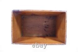 Primitive Vtg Antique Wood Crate Old Store Box 12x8 D. Bros St. Cloud Wisconsin