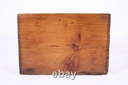 Primitive Vtg Antique Wood Crate Old Store Box 12x8 D. Bros St. Cloud Wisconsin