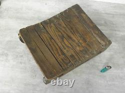 Primitive wood Snow sleigh boch Sled Wooden old Transported barrel wine antique