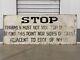 Rare Antique Old California San Francisco State Belt Railroad Train Sign 40s