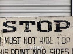 RARE Antique Old California San Francisco STATE BELT RAILROAD Train Sign 40s