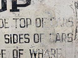 RARE Antique Old California San Francisco STATE BELT RAILROAD Train Sign 40s