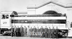 RARE Antique Old California San Francisco STATE BELT RAILROAD Train Sign 40s