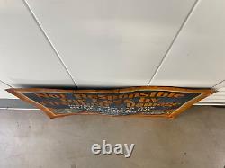 RARE Antique Old Historic Los Angeles Automobile Insurance Painted Sign, 20's