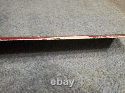 RARE Antique Vintage Bronze To Fire Escape Arrow Sign Old Factory Gas Station