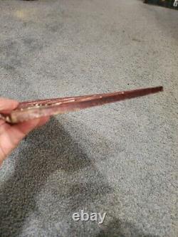 RARE Antique Vintage Bronze To Fire Escape Arrow Sign Old Factory Gas Station