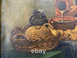 RARE Fine Antique Dutch Old Master Oil Painting, After Vermeer Signed