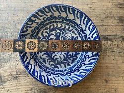 RARE! OLD! Antique 16th century Granada Spain Fajalauza Ceramic pottery bowl