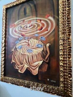 REMEDIOS VARO, Old painting oil on canvas, Signed, framed good condition