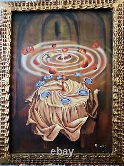 REMEDIOS VARO, Old painting oil on canvas, Signed, framed good condition