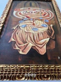 REMEDIOS VARO, Old painting oil on canvas, Signed, framed good condition