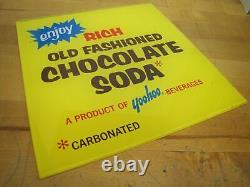 RICH OLD FASHIONED CHOCOLATE SODA Sign YOOHOO Drink Beverage Advertising
