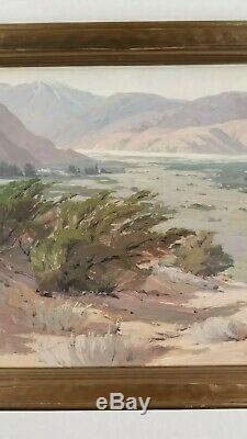 Ralph Love Antique Early Work California Yucaipa Lake Old Plein Air Oil Painting