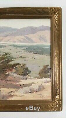 Ralph Love Antique Early Work California Yucaipa Lake Old Plein Air Oil Painting