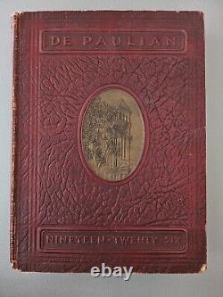 Rare Antique Old 1926 DePaul University Yearbook Some Staff & Student Signed