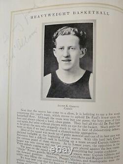 Rare Antique Old 1926 DePaul University Yearbook Some Staff & Student Signed