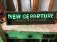 Rare Early New Departure Ball Bearings Sign Vintage Neon Old Antique Gas Oil Wow