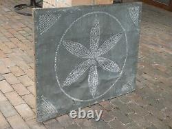 Rare Early Old Original Primitive Folk Art Hex Sign Pinwheel Barn Pie Safe Tin