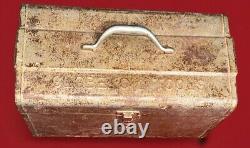 Rare GLOBE OIL TOOLS Antique Old Early California Petroliana Toolbox 1950 1960