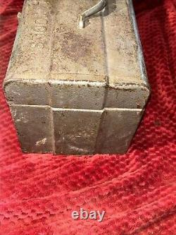 Rare GLOBE OIL TOOLS Antique Old Early California Petroliana Toolbox 1950 1960