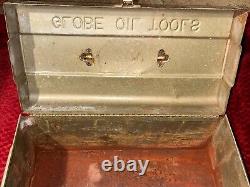 Rare GLOBE OIL TOOLS Antique Old Early California Petroliana Toolbox 1950 1960