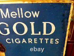 Rare Large Old Gold Cigarettes Original Antique Cardboard Lobby Ad Sign