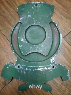 Rare! Old Coat of Arms USSR Railway Sign 1940s Locomotive Antique Emblem Russian