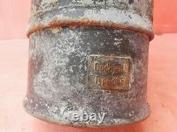 Rare Old Mining Carbide German Lamp Gas Cerosine Primitive Tool Signed Norway