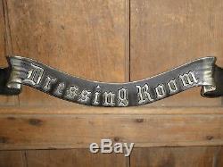 Rare Old Original Department Store'dressing Room' Metal Sign Vintage Antique