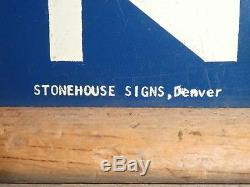 Rare Old Original Gas Station Restroom Signs Stonehouse Denver Vintage Antique