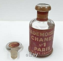 Rare Old Vintage Antique Mademoiselle Chanel N0.1 Perfume Bottle Paris France