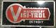 Rare Old Antique Vintage Machines By Visitrol Co. Detroit 16x8scarce Metal Sign