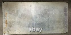 Rare Old antique Vintage Machines By Visitrol Co. Detroit 16x8Scarce Metal Sign