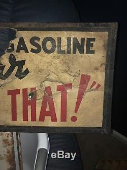 Red Crown Gasoline Advertisement Antique Old Vintage 1920s