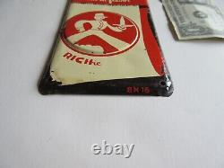 Richardson Richie Root Beer DOOR PUSH Rare Old Advertising Sign n. O. S. Original