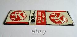 Richardson Richie Root Beer DOOR PUSH Rare Old Advertising Sign n. O. S. Original