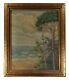 Robert Houlberg Antique Early Coastal Miami Florida Old American Oil Painting