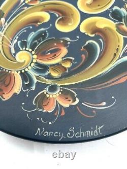 Rosemaling Plate by Nancy Schmidt Telemark 8 Vintage about 25 years old