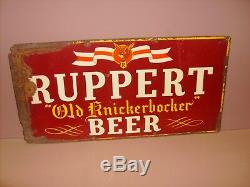 Ruppert Old Knickerbocker Beer Vintage Beer Sign Antique