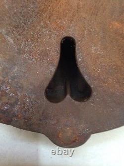 SAD IRON antique STOVE OVEN rare CAST IRON primitive MONITOR rare 1800's rare