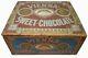 Scarce Vienna Sweet Chocolate Runkel Bros Ny Ink Stmpd Wood Box With2 Paper Labels