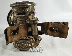 Searchlight old bicycle bike lamp with original bike part clamp etc SEARCH LIGHT