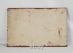 Sign antique vtg old paint Trolley Barn memorabilia shop country store