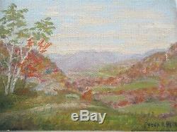 Small Gem Oil Painting Frederick Miner Antique Early Old California Landscape
